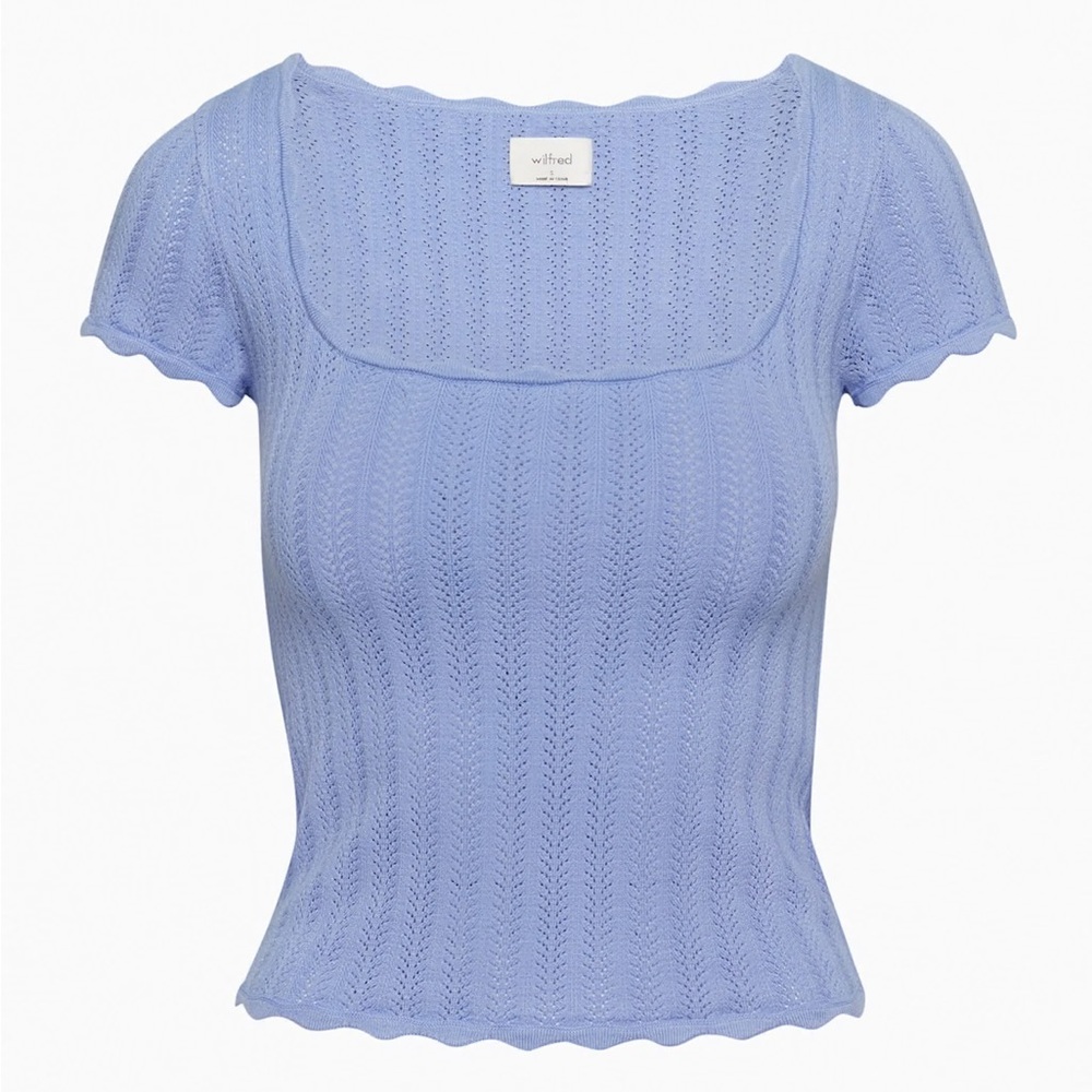 Aritzia Wilfred Parcel Top - Soft Iris